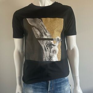 Palm Angels skateboard glitter tee